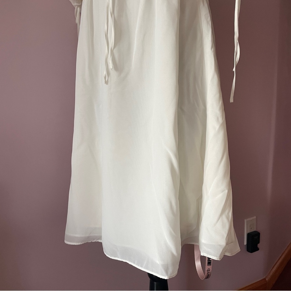 NEW! House of CB- Princess Ivory Georgette Mini Dress Size Small PLUS CUP - Picture 7 of 12